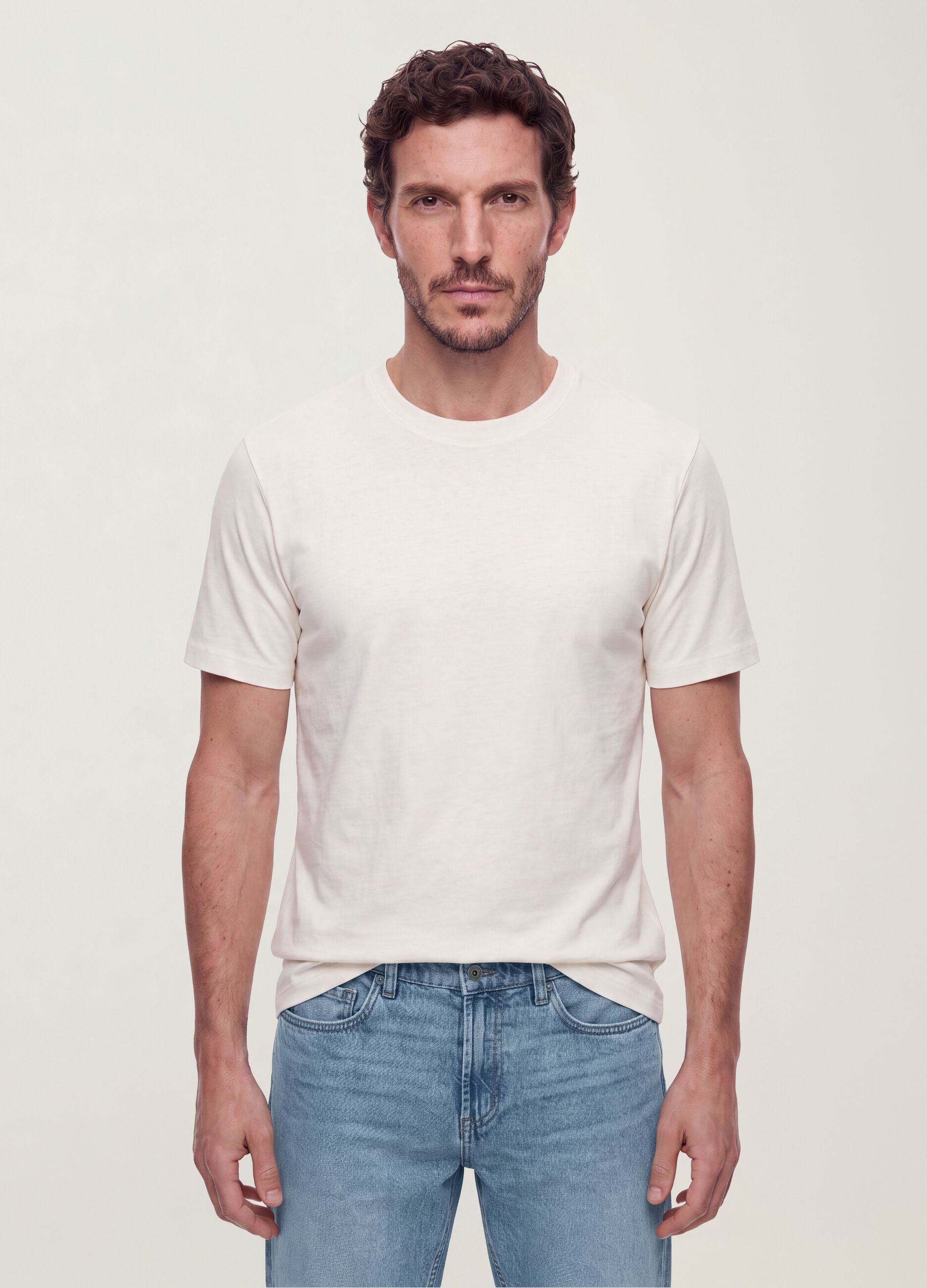 The Iconic Tee white pure cotton regular-fit short-sleeve T-shirt