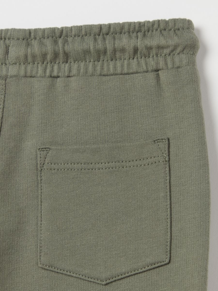 Cotton Bermuda shorts with drawstring_3