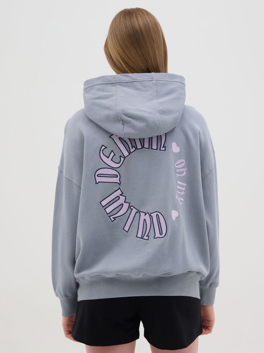 Cotton hoodie "Denim on my Mind"_1