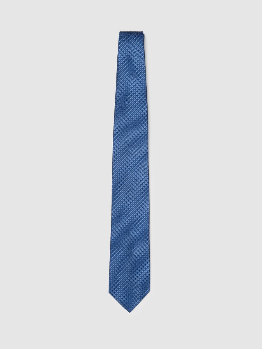 Pure Silk Blue Tie_0