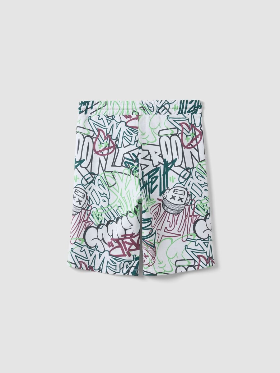 Multicolour pure cotton shorts for boys, regular fit_1