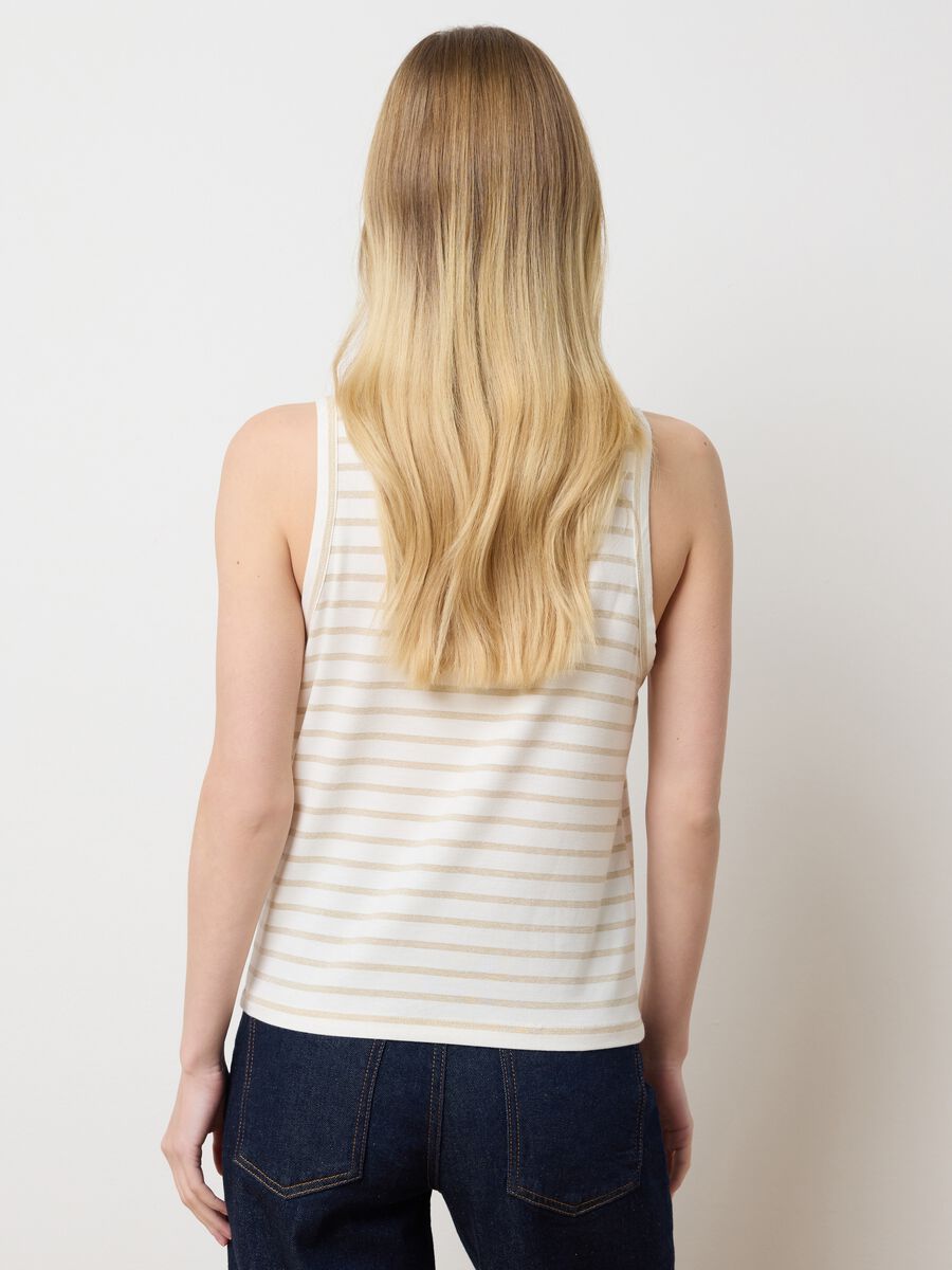 Women's multicolor viscose blend regular fit tank top_3
