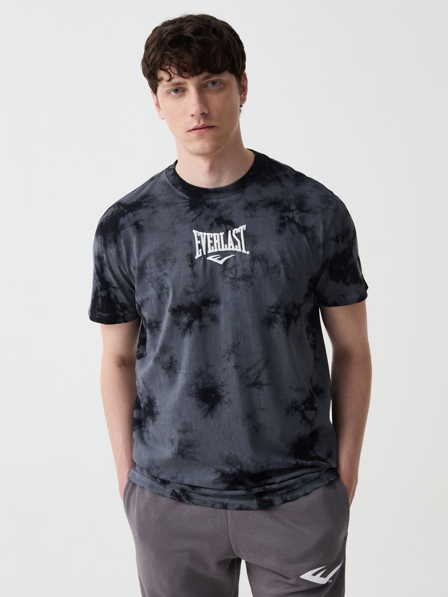 Tie-dye T-shirt with logo print_0