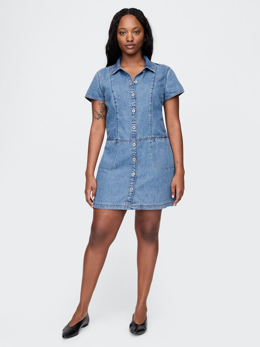 Gap Denim Dress with Buttons_4