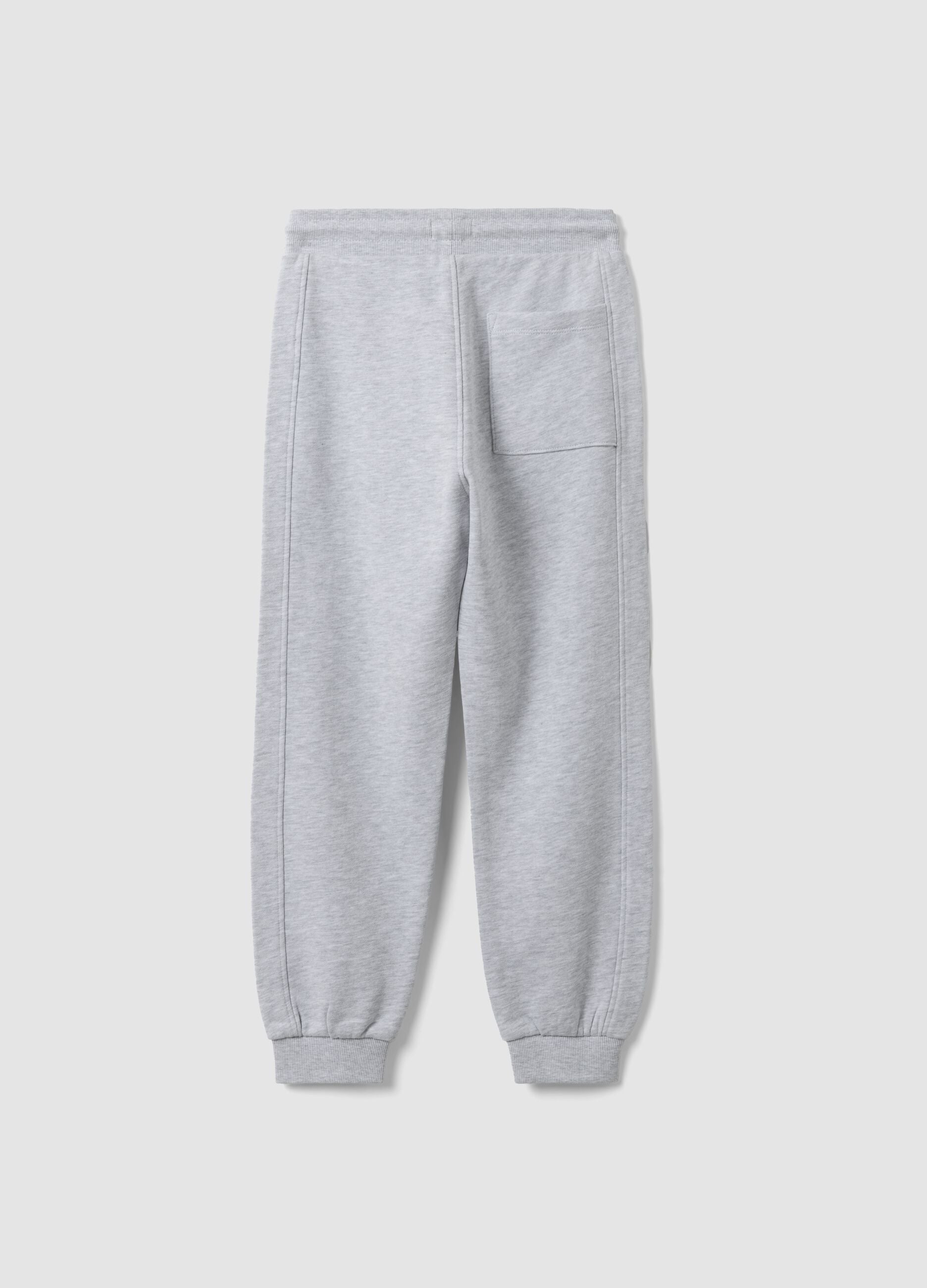 Grey organic cotton joggers