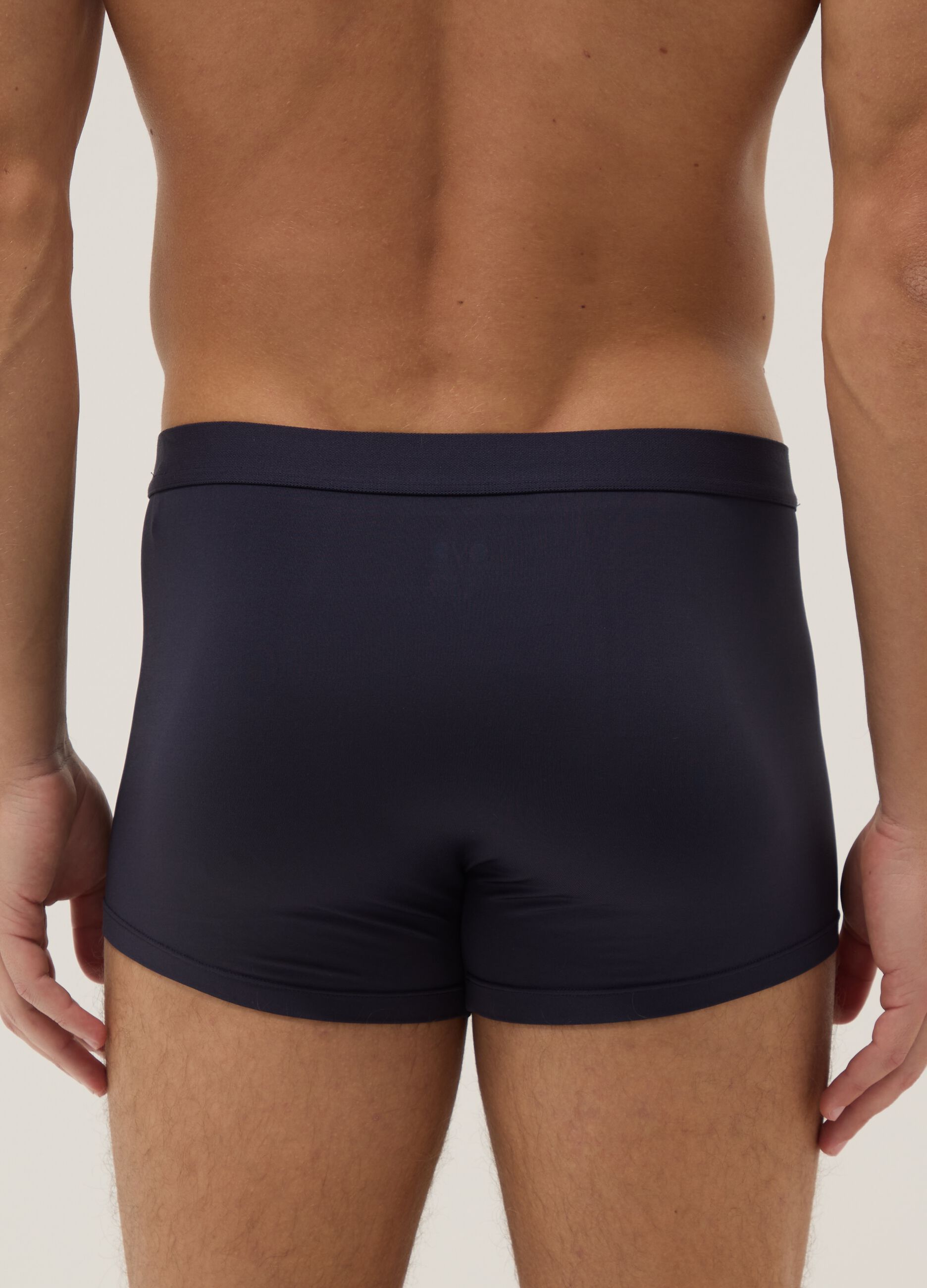 Tripack of men's blue regular fit boxers