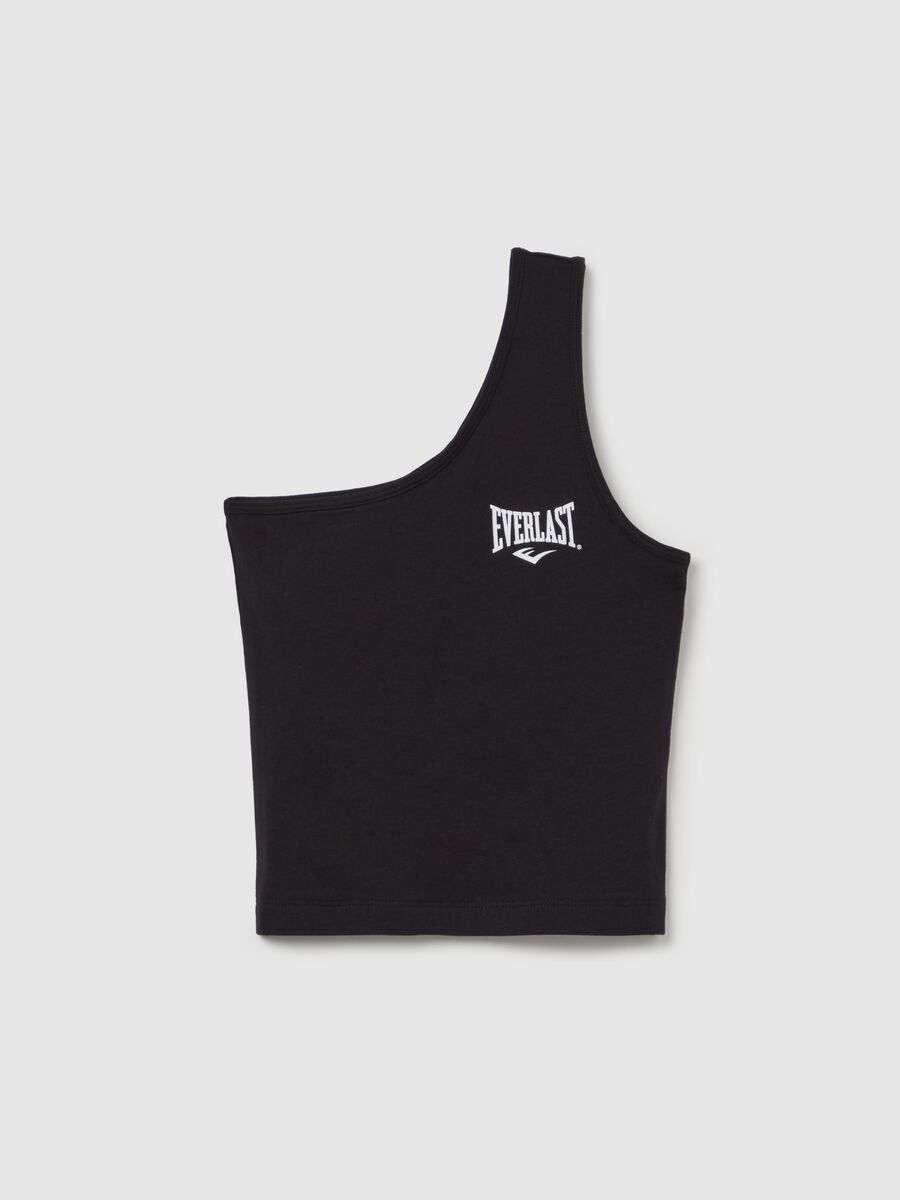 Single-shoulder top with logo embroidery_4