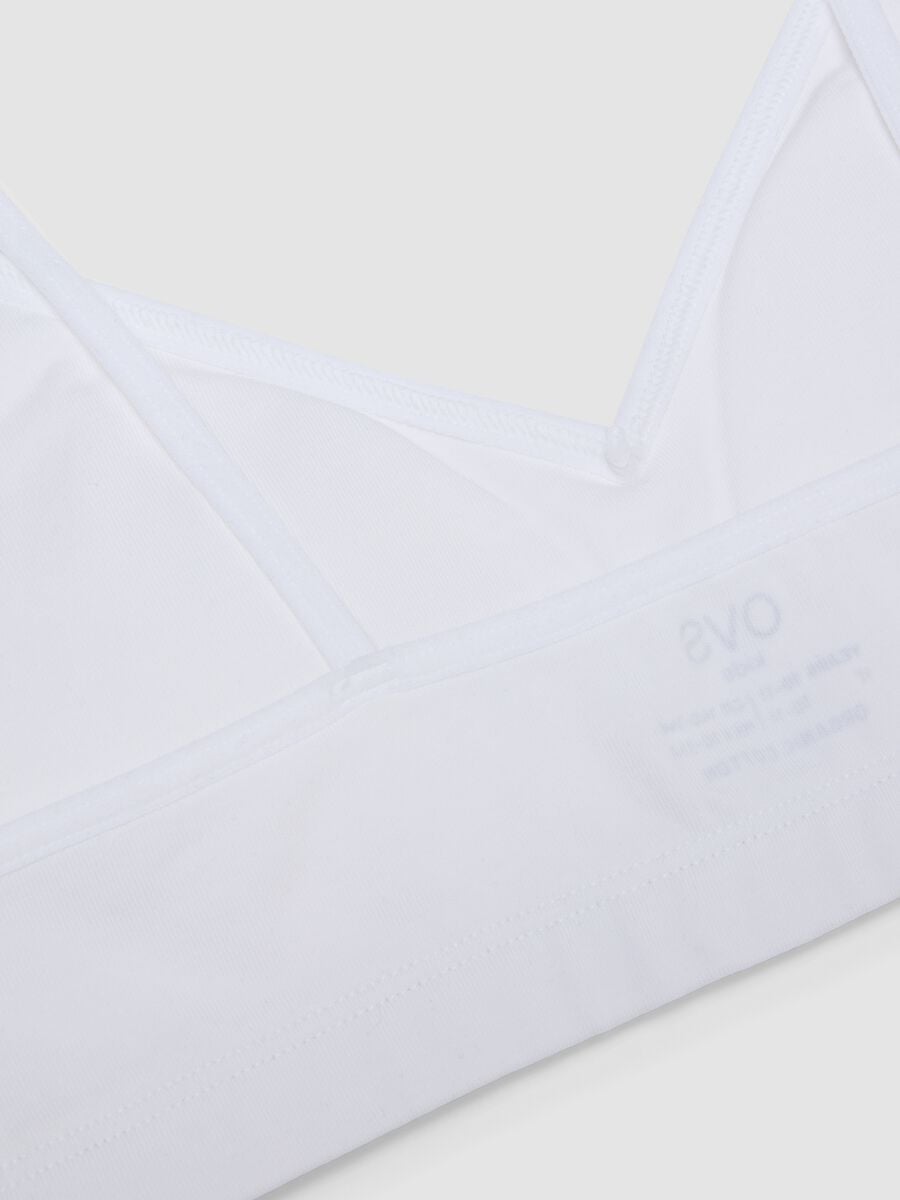White organic cotton bra with thin straps for girls_3