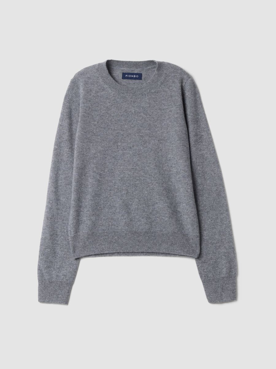 Grey pure cashmere crew-neck jumper_4