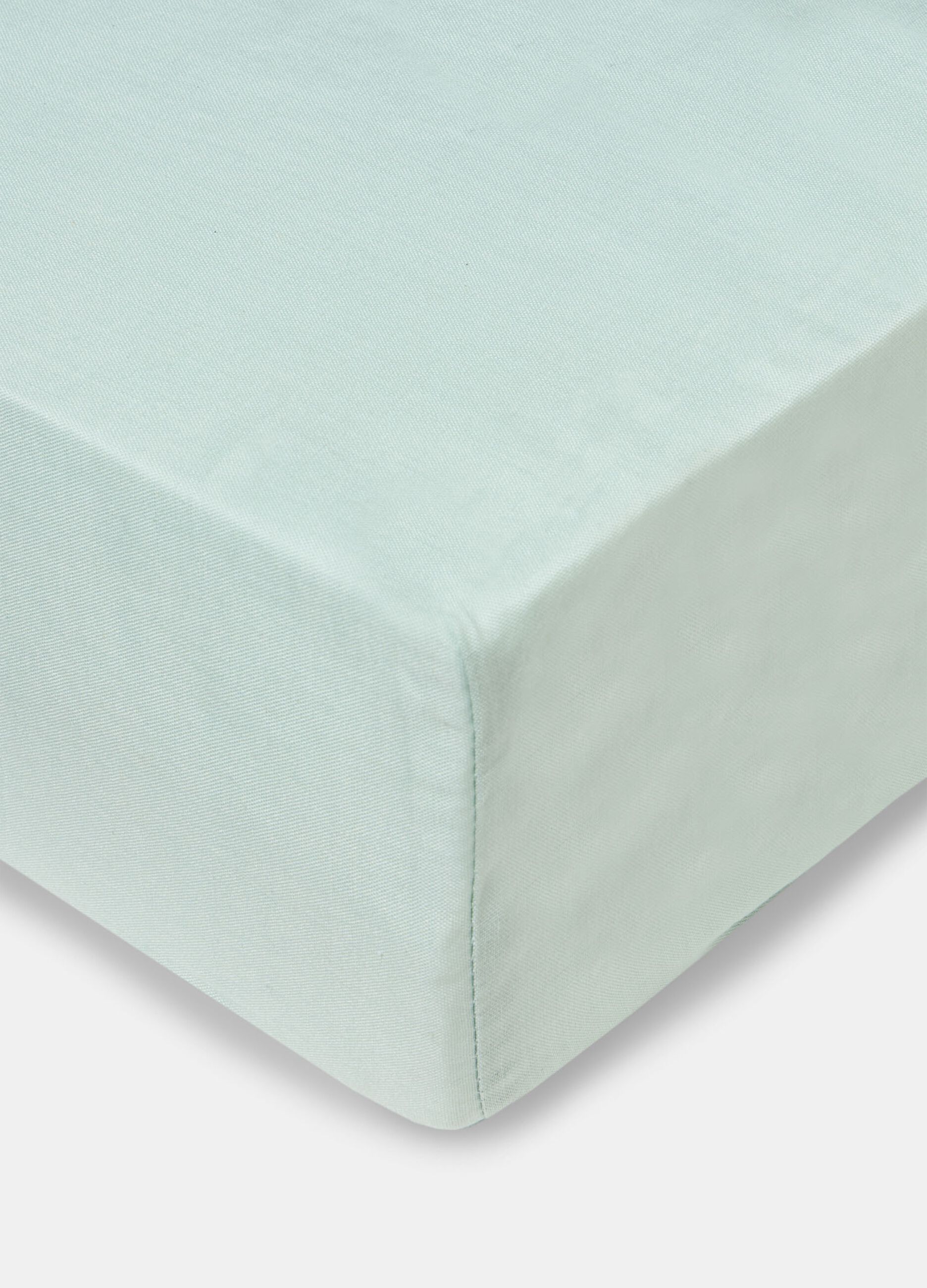 Single-bed fitted sheet in cotton