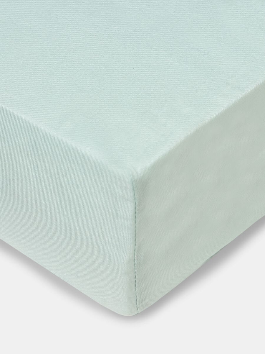 Single-bed fitted sheet in cotton_0