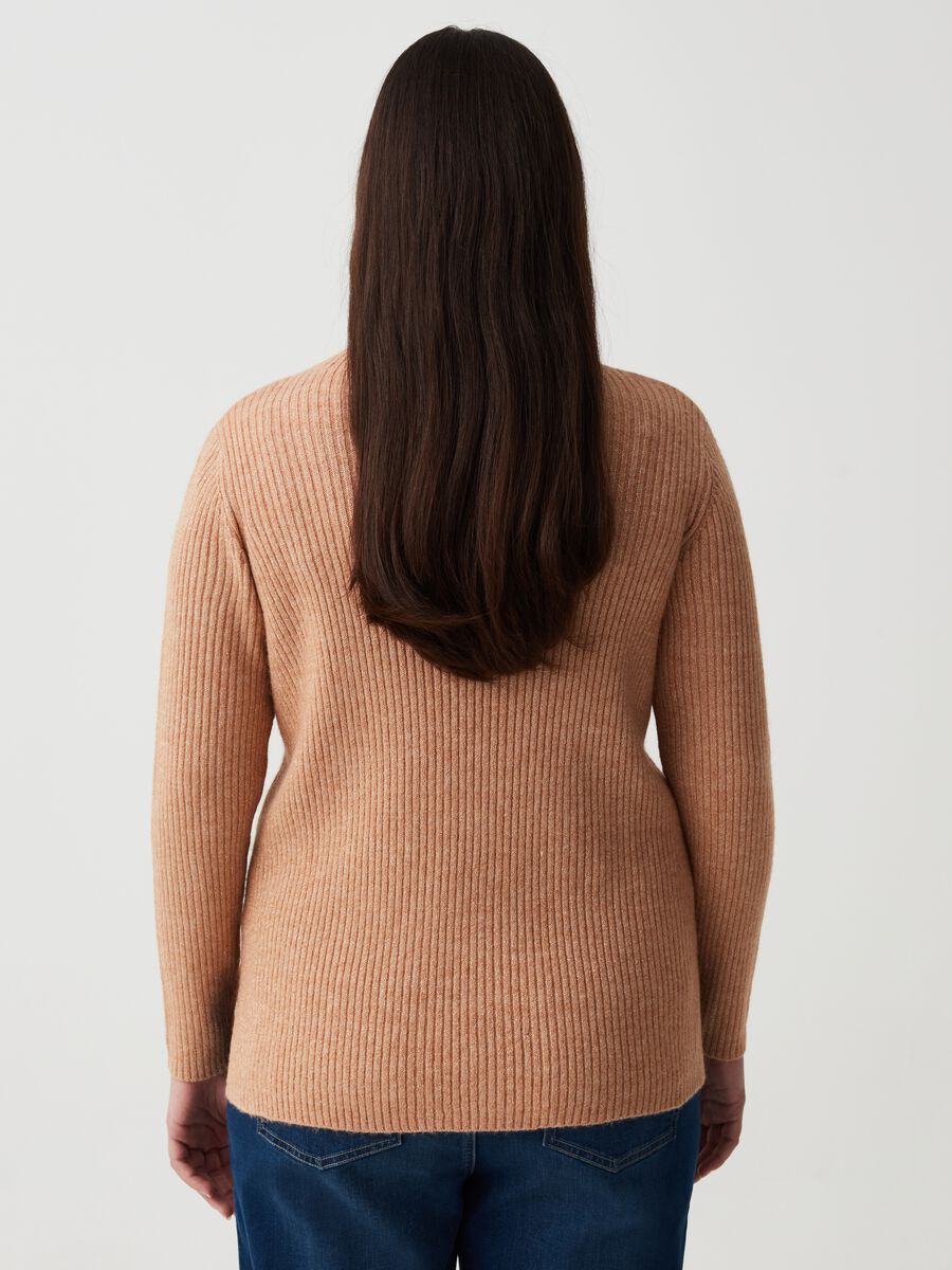 Maglia in lurex a coste con spacchi Curvy_2