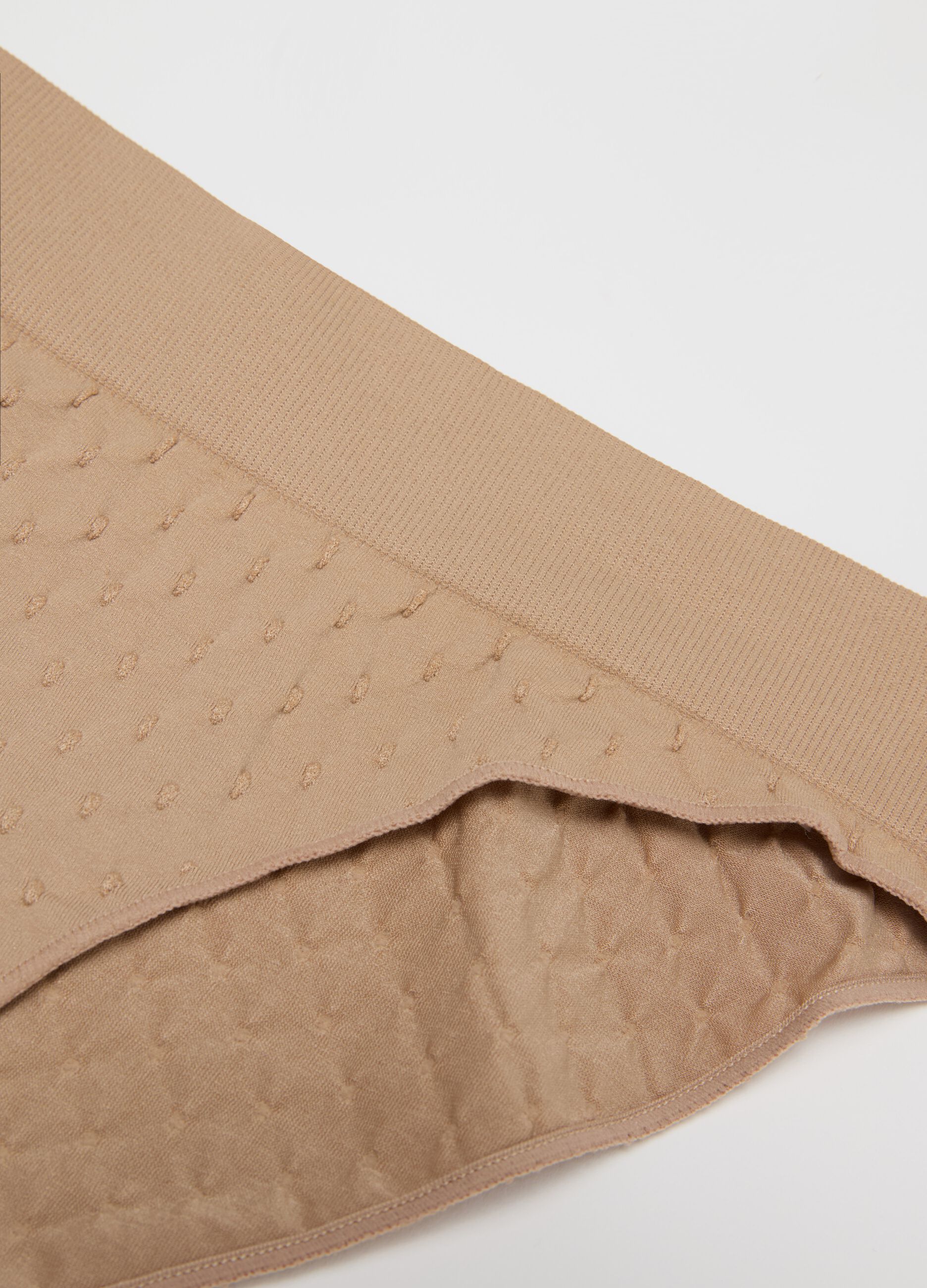 Microfibre briefs with dobby weave