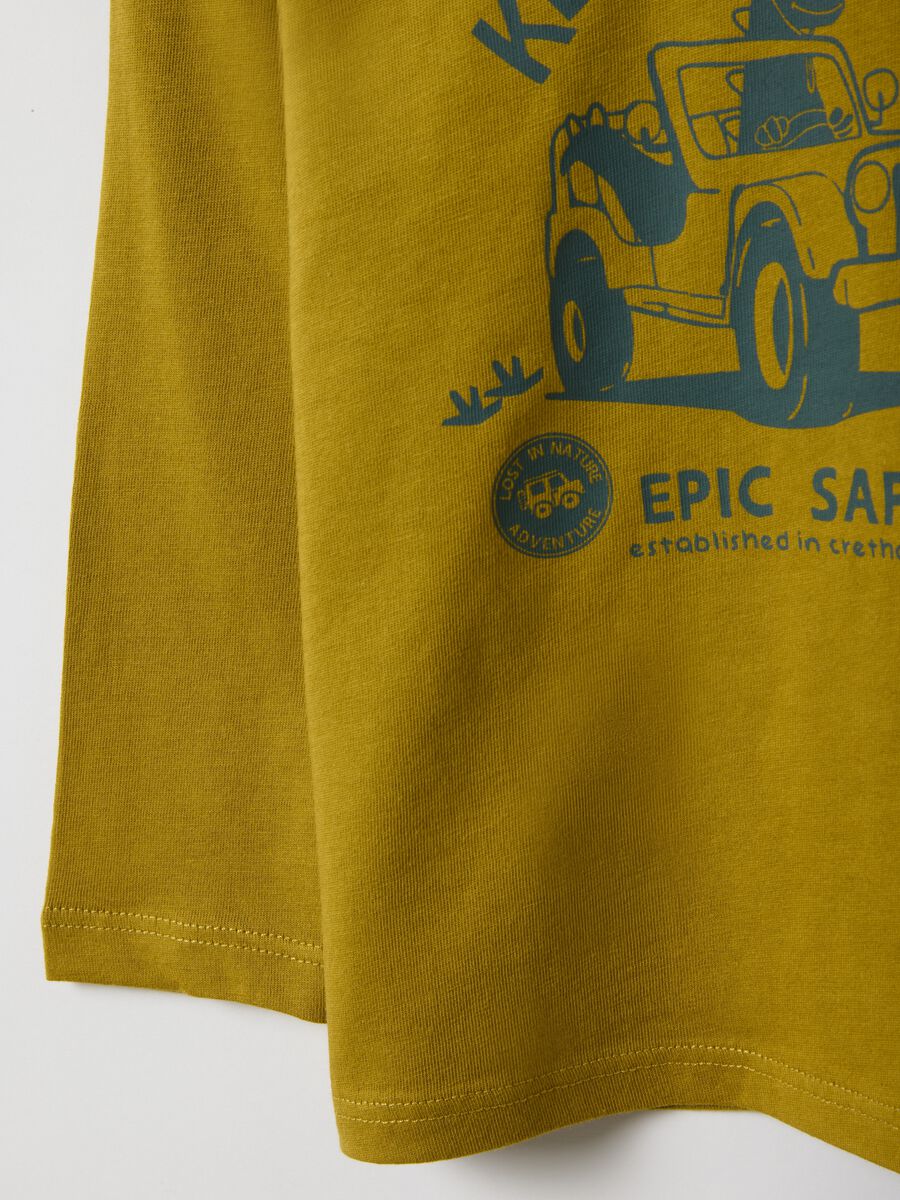 Green pure cotton regular fit t-shirt for baby_3