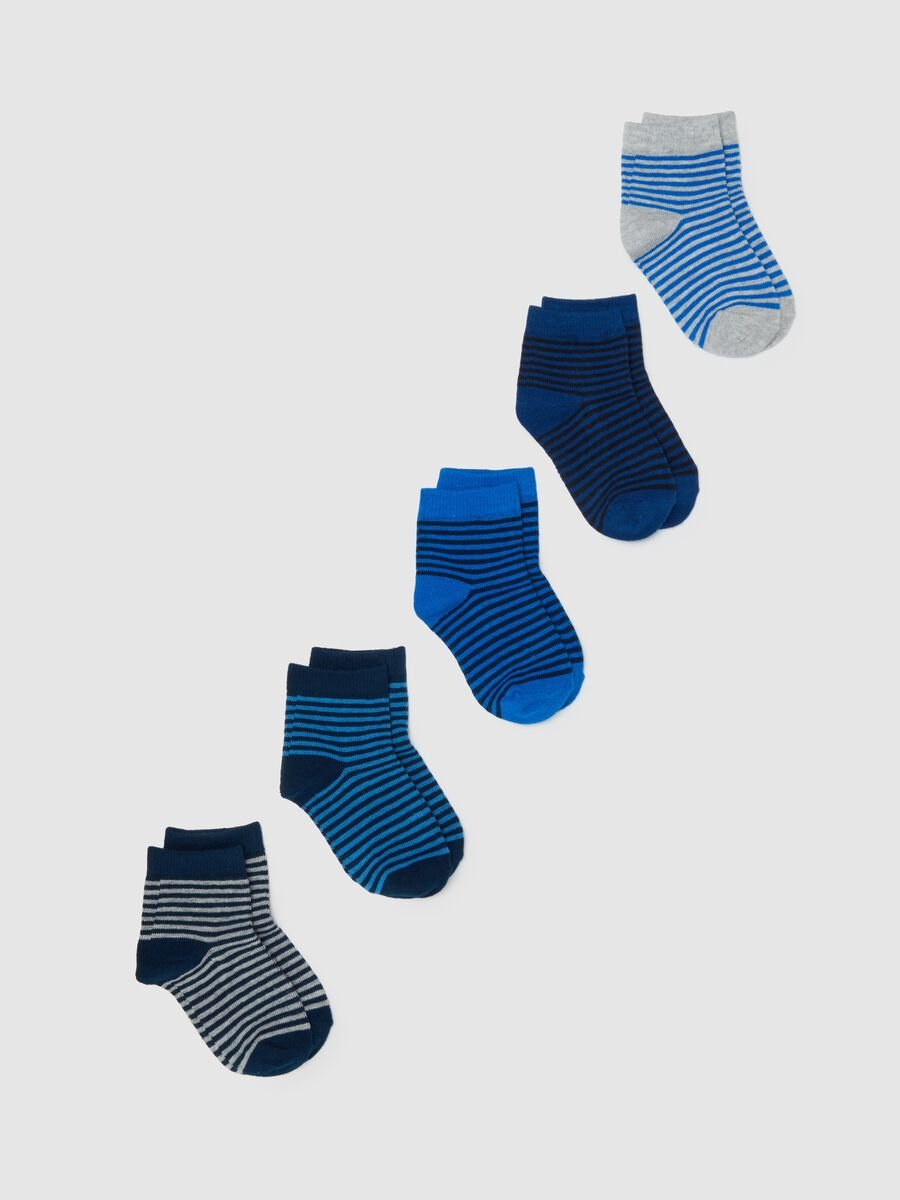 Kids' colourful short cotton socks multipack_0