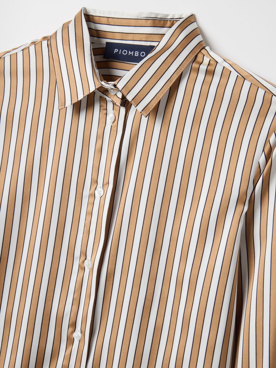 Camicia a maniche lunghe a righe multicolor regular fit_5