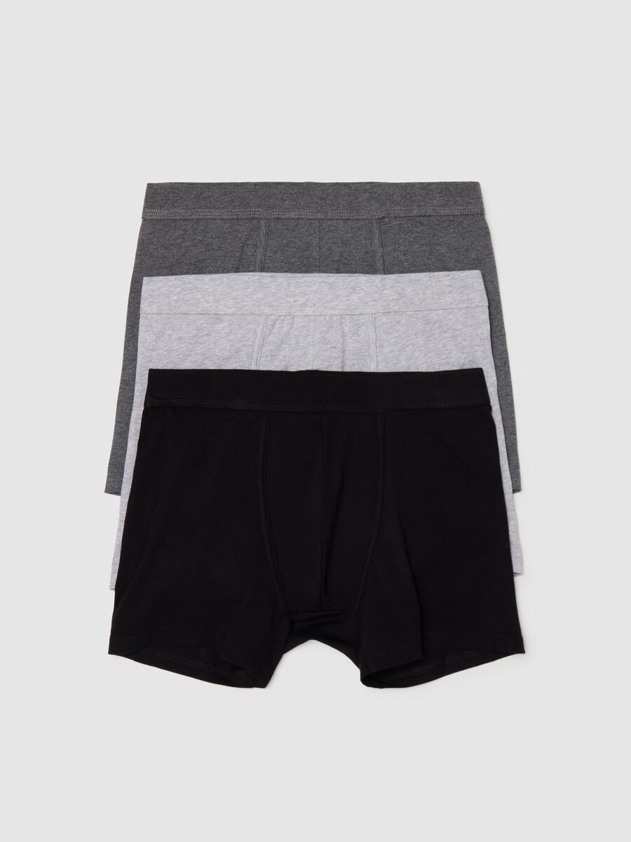 Three-pair pack midi boxer shorts in stretch cotton_4