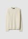 Maglia bianca girocollo in jersey knit regular fit_4