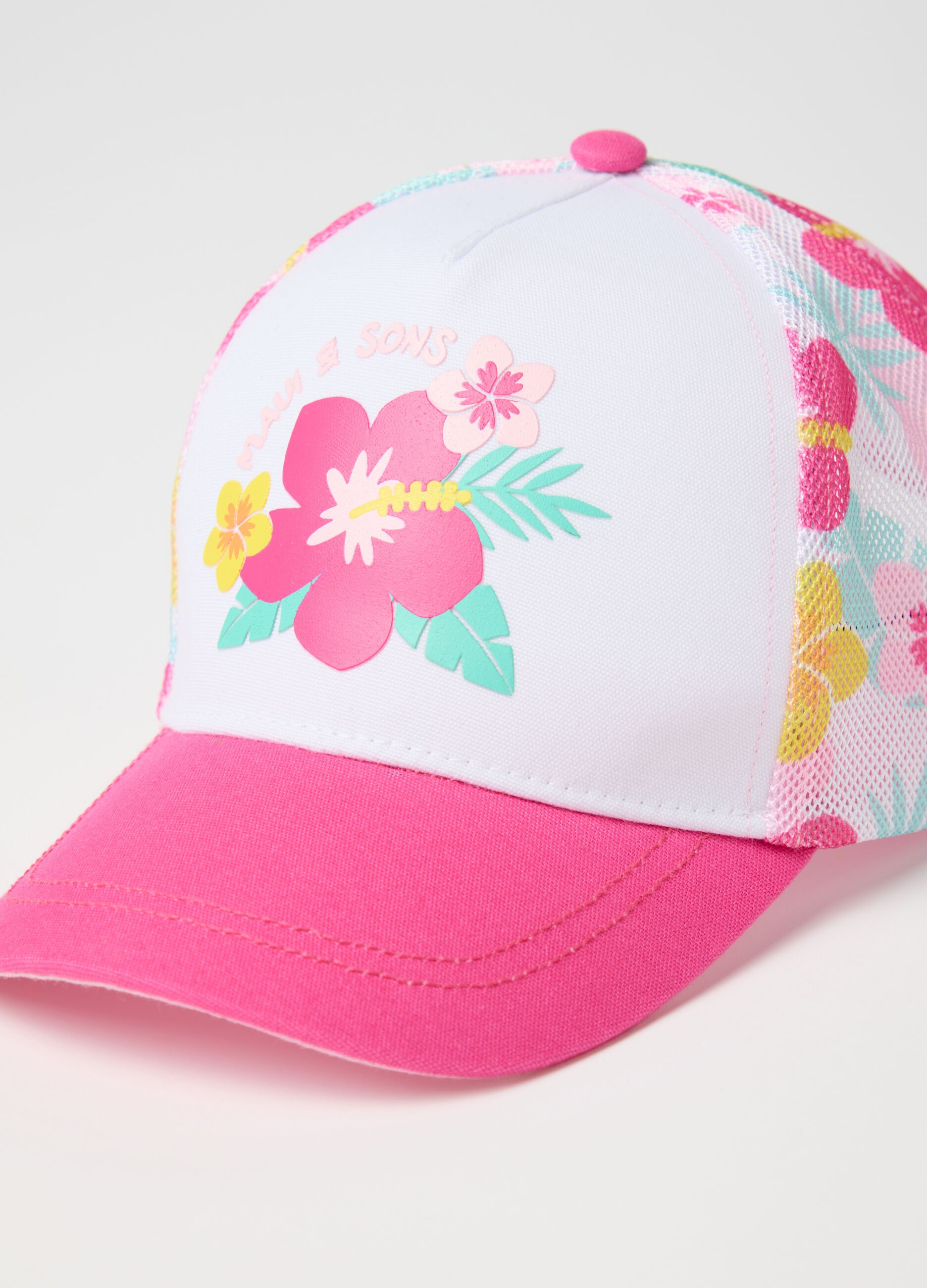 Floral Print Baseball Cap