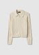 Beige pure cotton regular fit cardigan_4