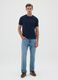 Men's blue slim fit stretch cotton t-shirt_1