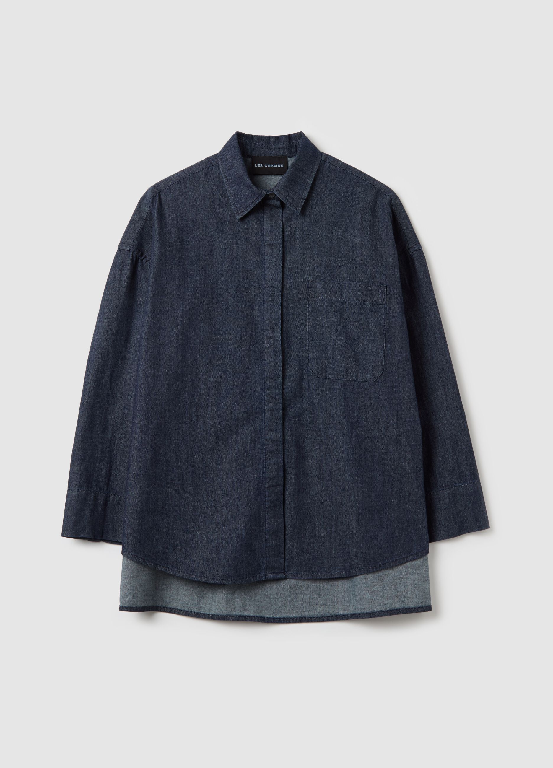 Oversize denim shirt