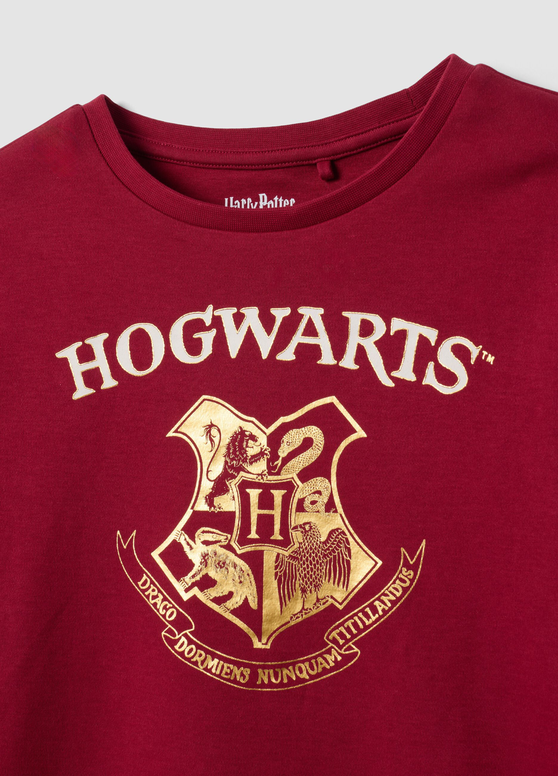Red Harry Potter-themed pyjamas in pure organic cotton for girls