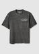 Grey pure cotton regular fit T-shirt with pocket_0