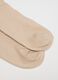 Elasticated long beige bamboo socks_2