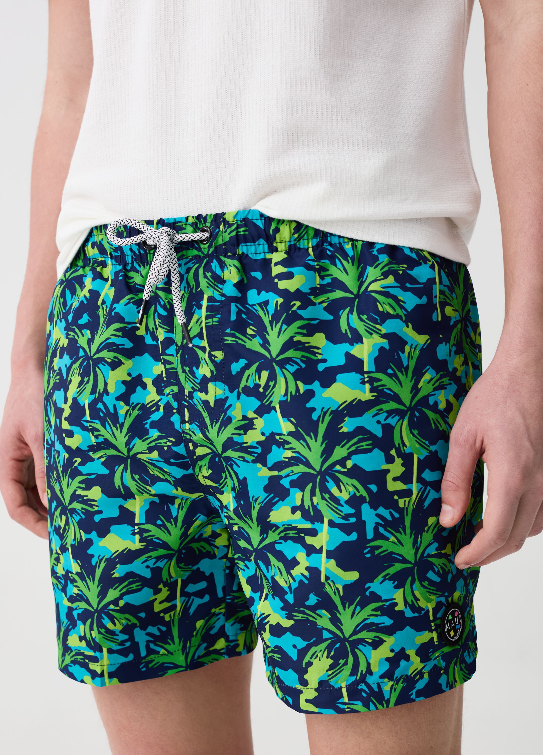 Maui And Sons Maui Costume Uomo Costume Mare Uomo Boxer Maui Le Blu