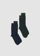 2-pack of multicolour midi socks in stretch cotton_0