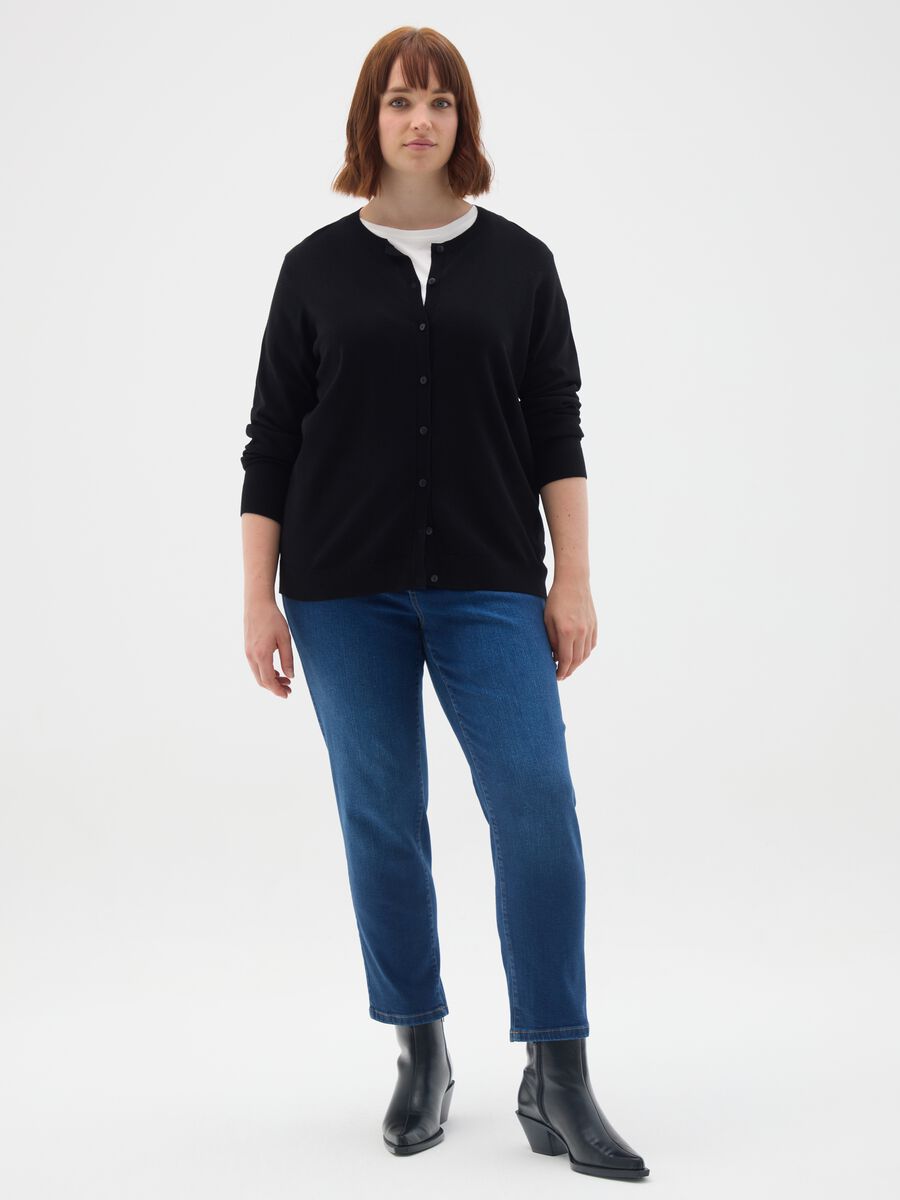 Jeans in denim blu slim fit_0
