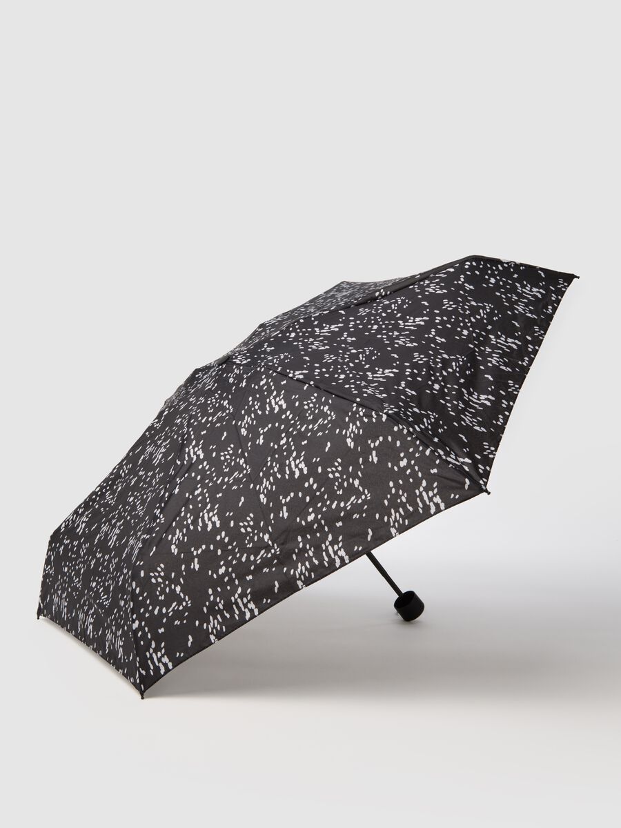 Foldable Polka Dot Umbrella_1
