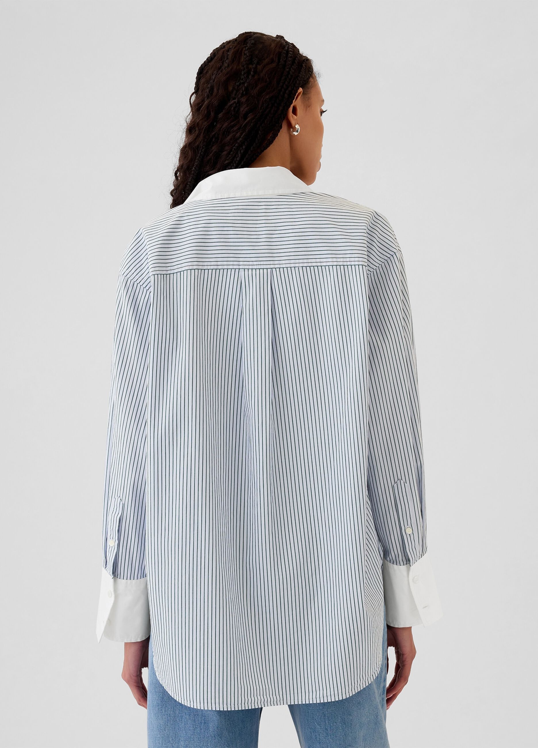 Oversized striped shirt