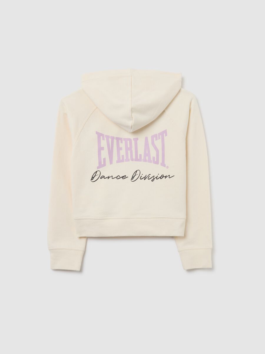 White hoodie with Everlast print_1