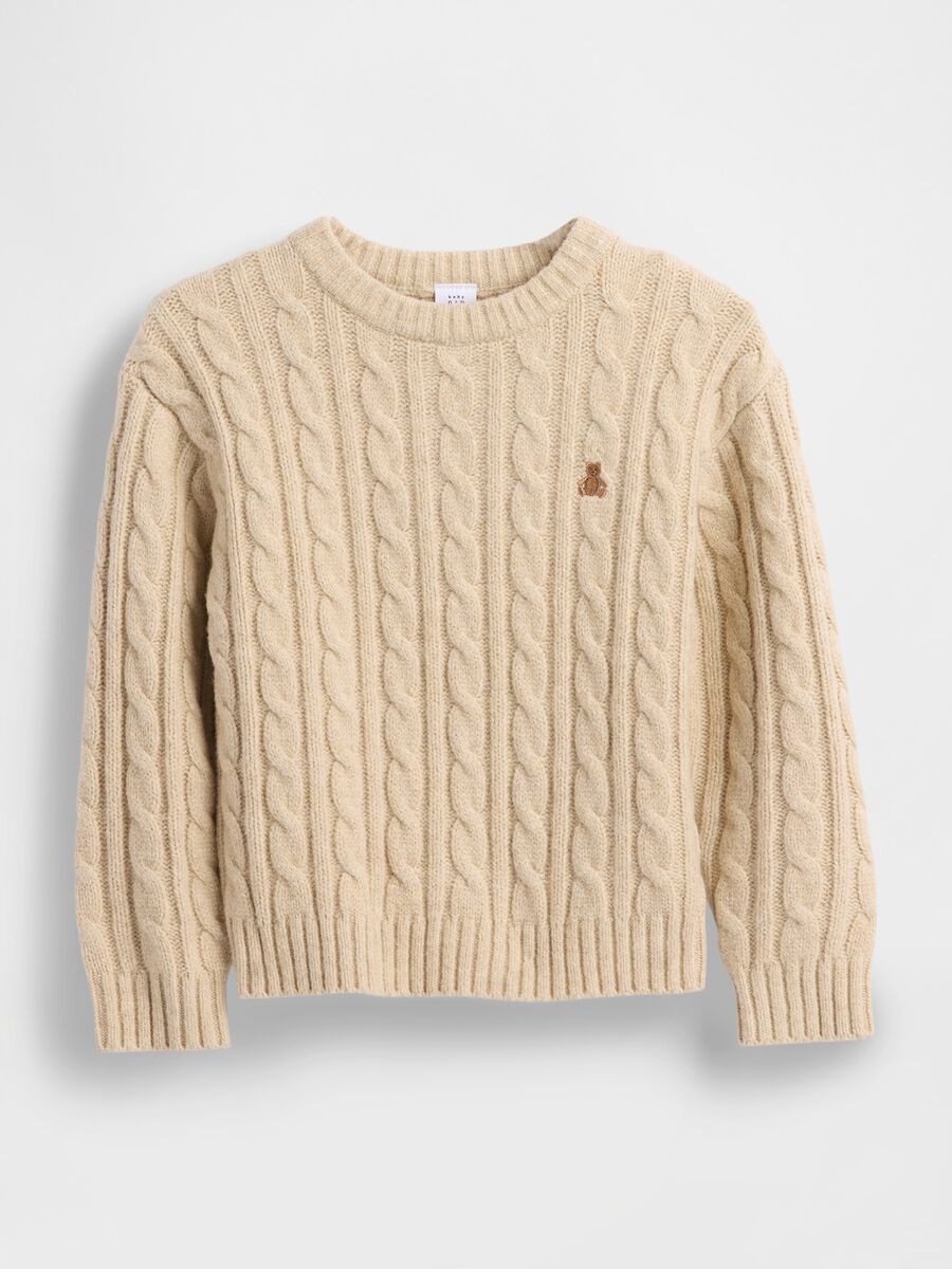 Beige Jumper for Kids_0