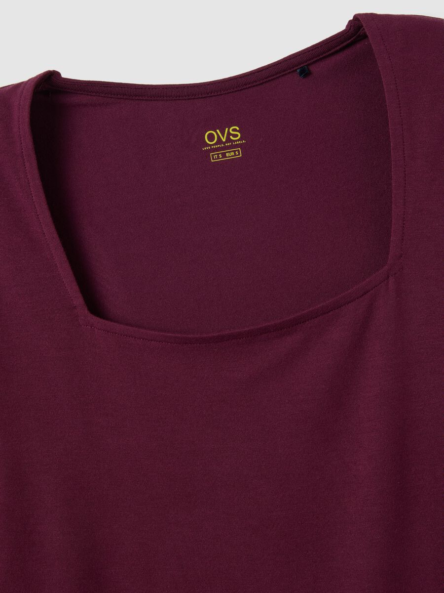 Maglia in viscosa elasticizzata viola regular fit_1