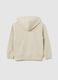 Children's beige pure cotton sweatshirt with regular fit_1