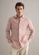 Slim Fit Long Sleeve Pink Pure Linen Shirt_0