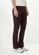 Brown flared leggings in stretch cotton_2