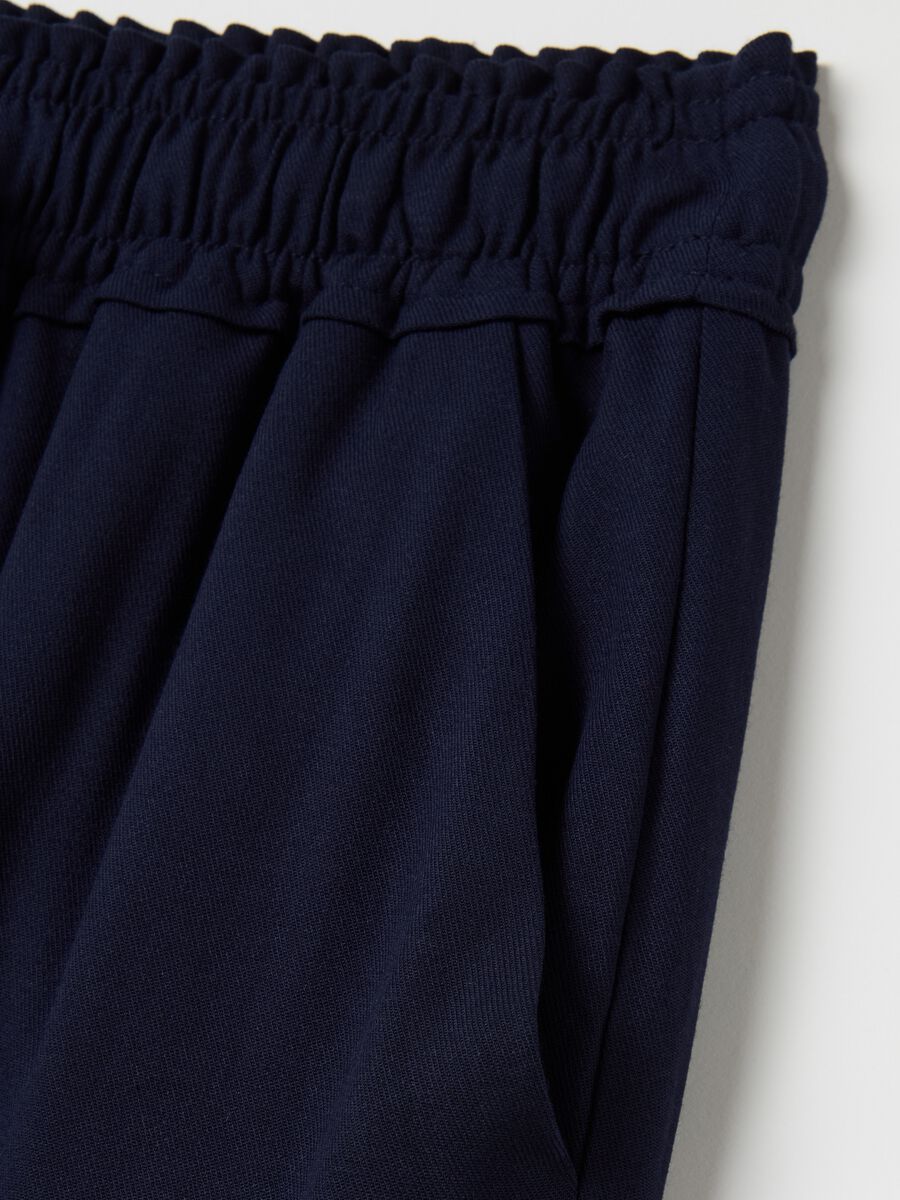Jogger trousers in viscose with drawstring_5