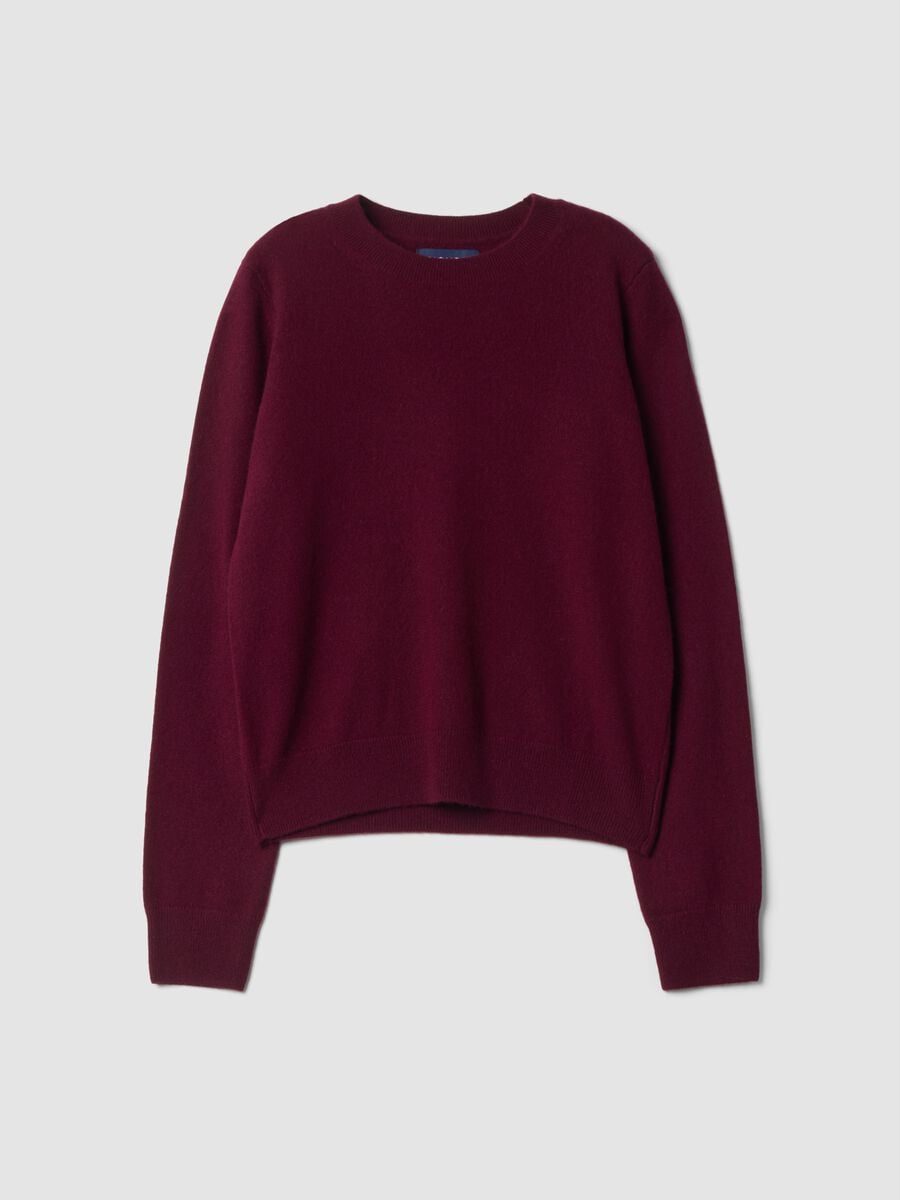 Red pure cashmere crew-neck jumper_0