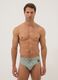 Green stretch swim briefs_0