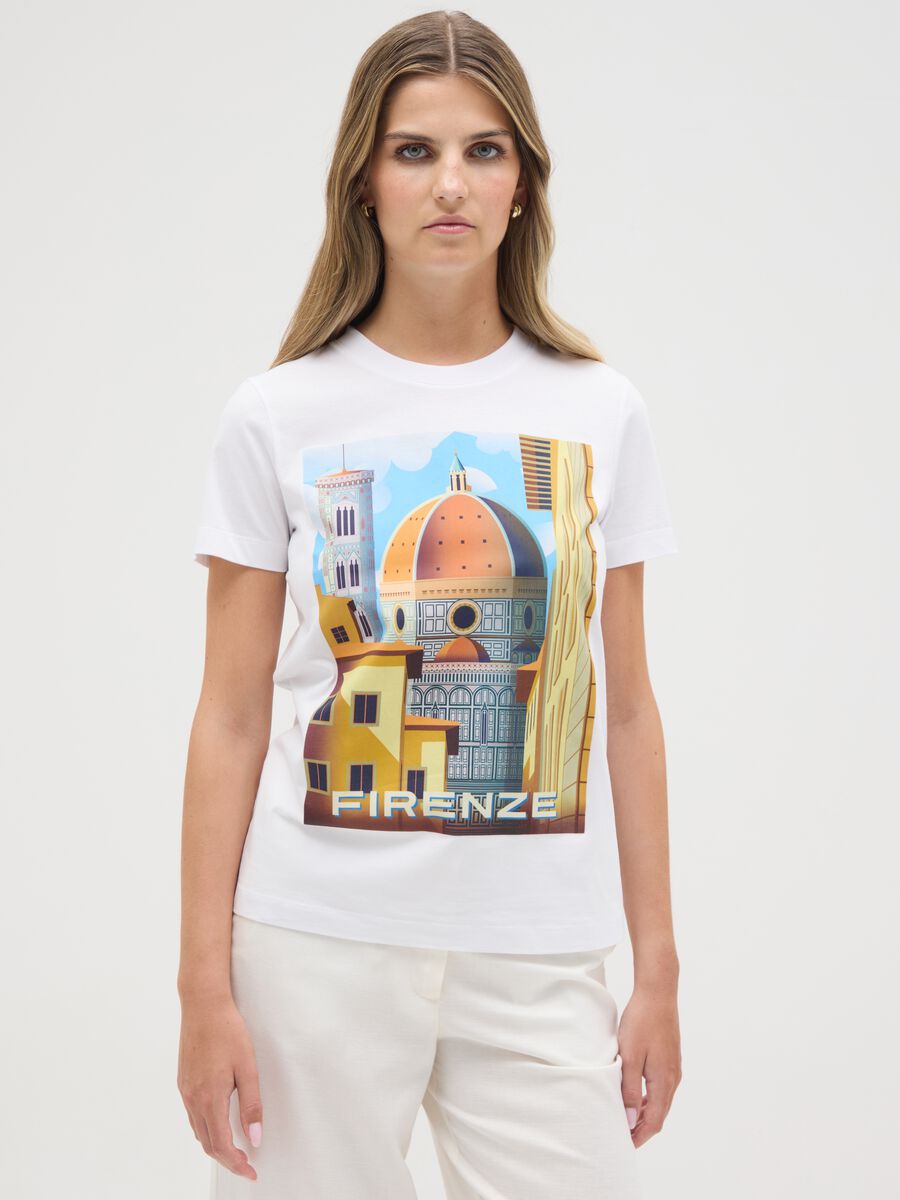 Women's White Pure Cotton T-Shirt Regular Fit_0