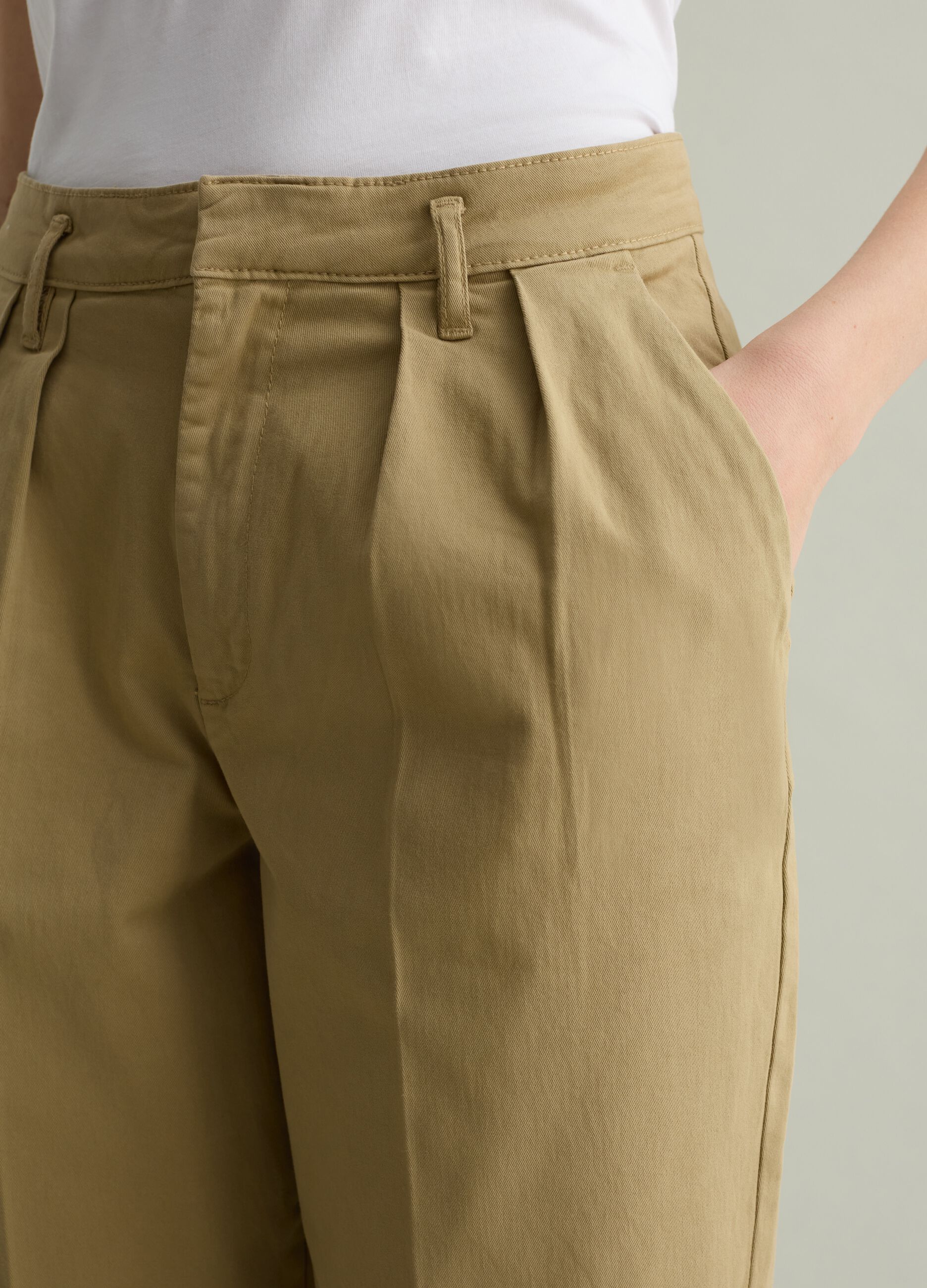 Stretch cotton chinos