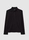 Black high-neck fleece with half-zip regular fit_4
