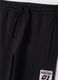 Pantaloni jogger neri in puro cotone relaxed fit_2