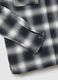 Black and white checked pure cotton regular fit shirt_5