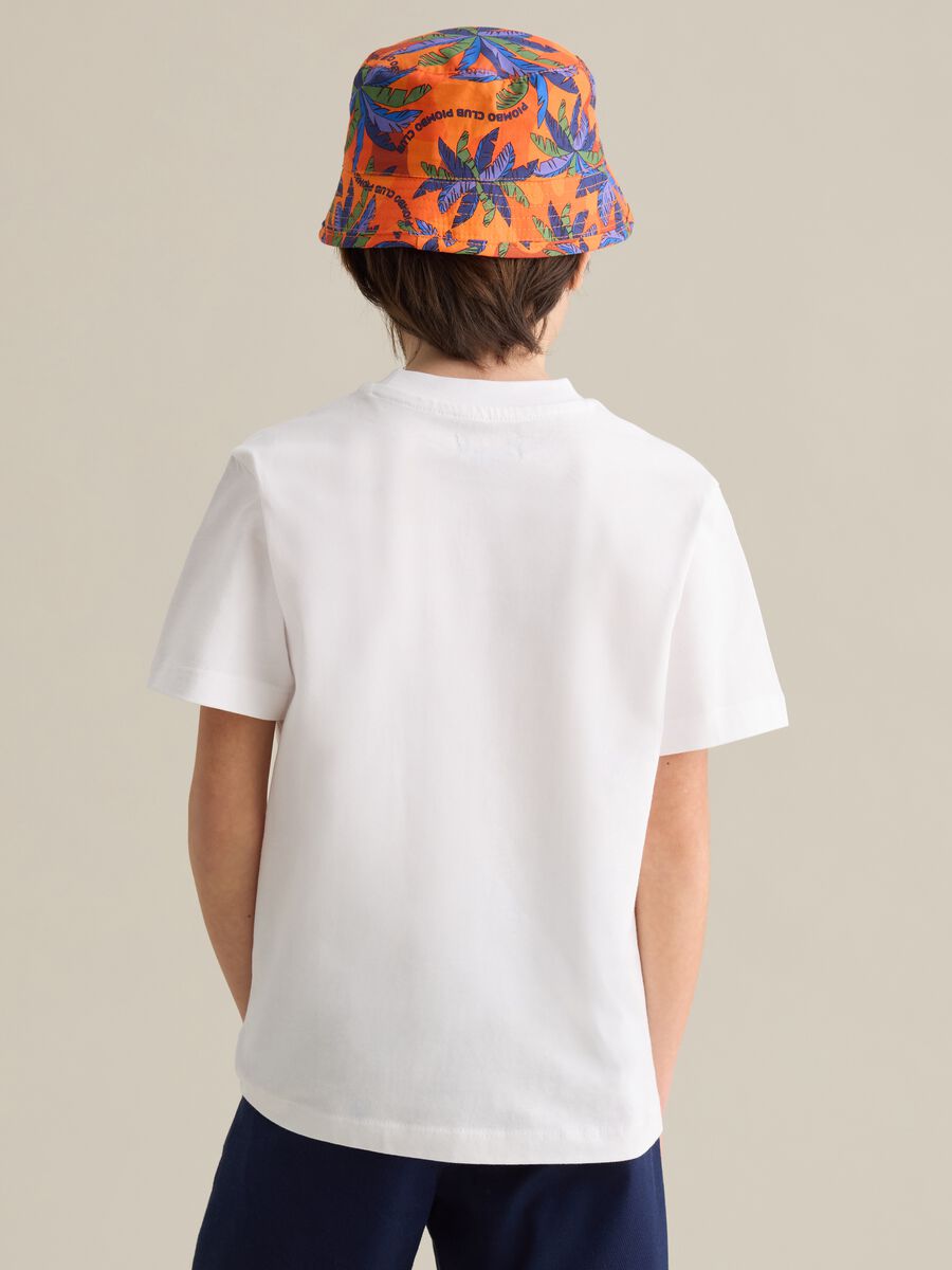 White cotton T-shirt with round neck_2
