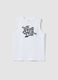 White organic cotton vest top with print_0